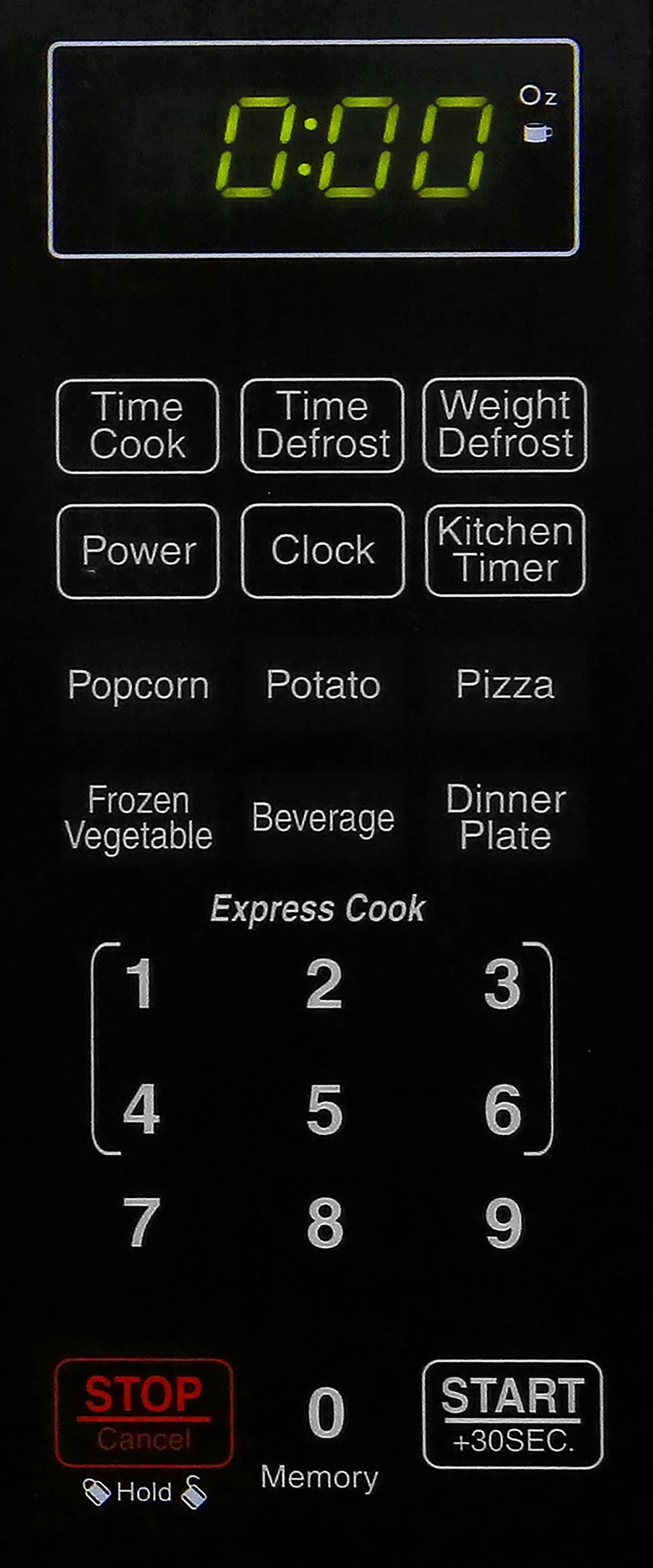 Countertop Microwave Oven with LED Lighting Child Lock, 0.7 Cu Ft Black(Black) - Image 9