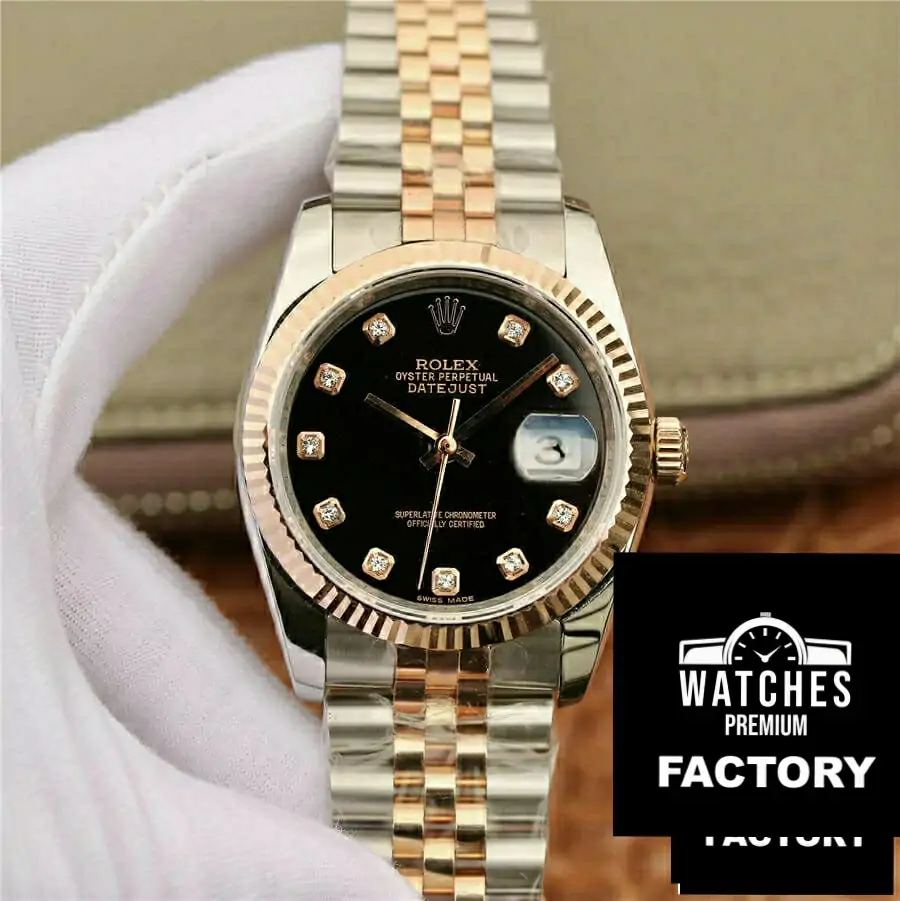 Rolex Datejust 116231 GM Factory Black Dial