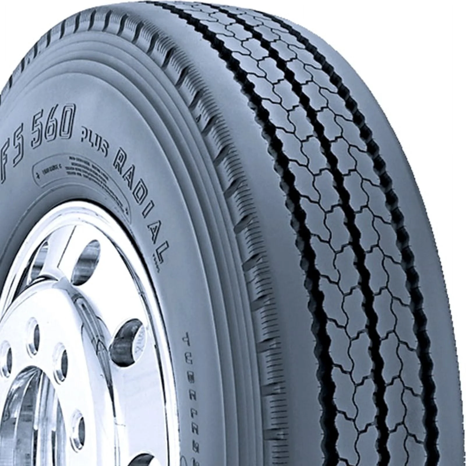 Firestone FS560 Plus 255/70R22 5 Load H 16 Ply Steer Commercial Tire Image 2