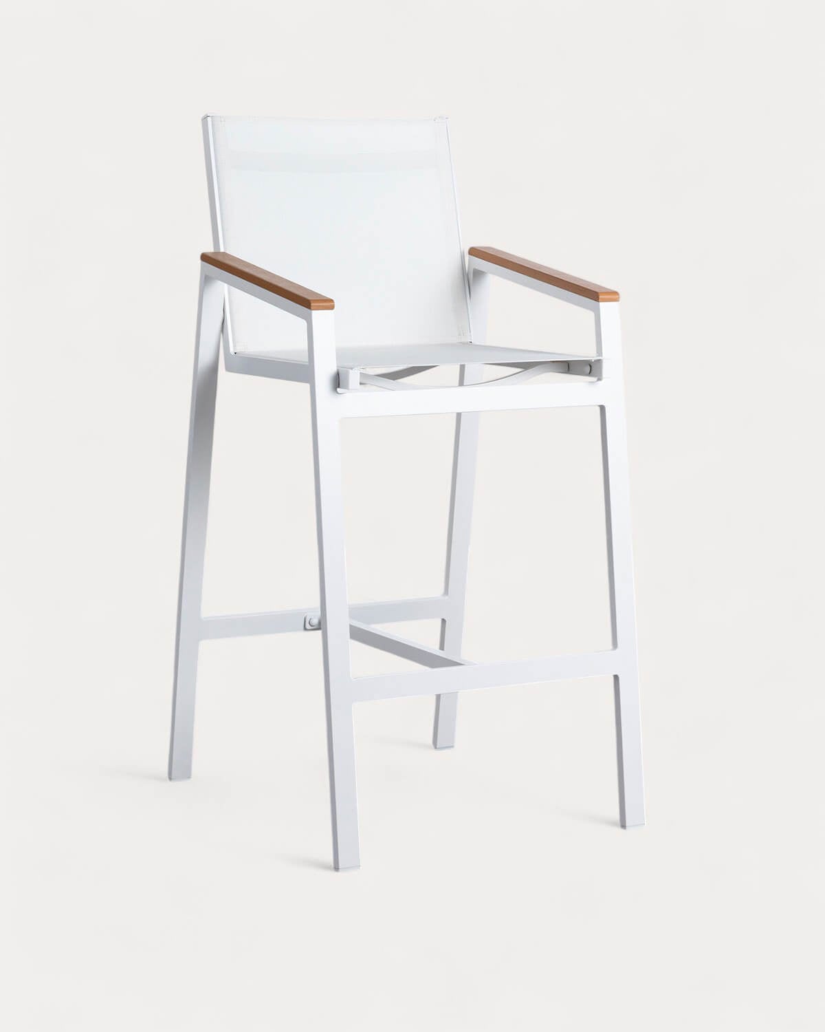 Korce - Taburete Alto de Exterior de Aluminio (74,5 cm) Korce