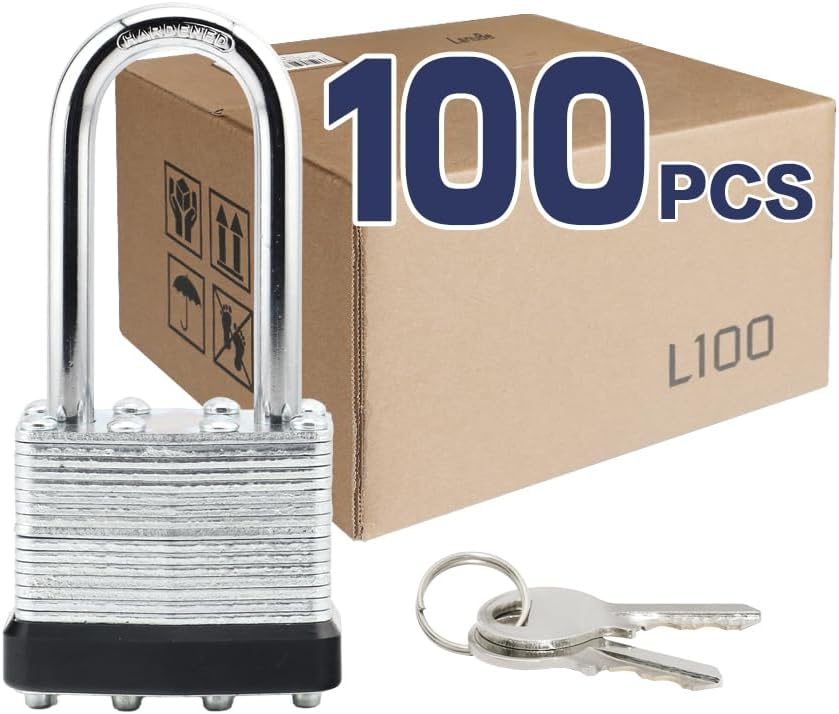 LanuBe Lock Laminated keyed Padlock (1-9/16