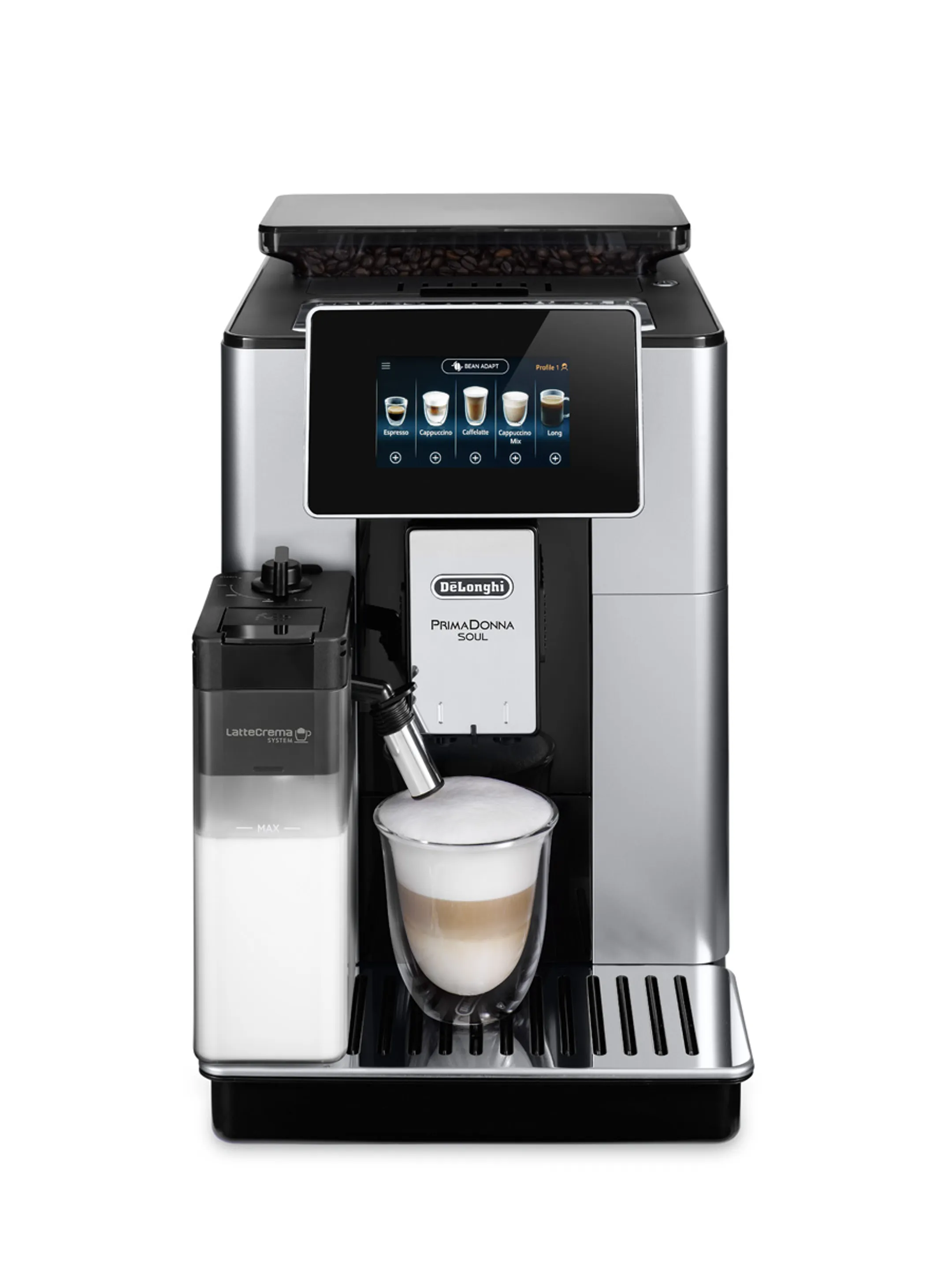 De'Longhi Volautomatische Espressomachine PrimaDonna Soul ECAM610.55.SB