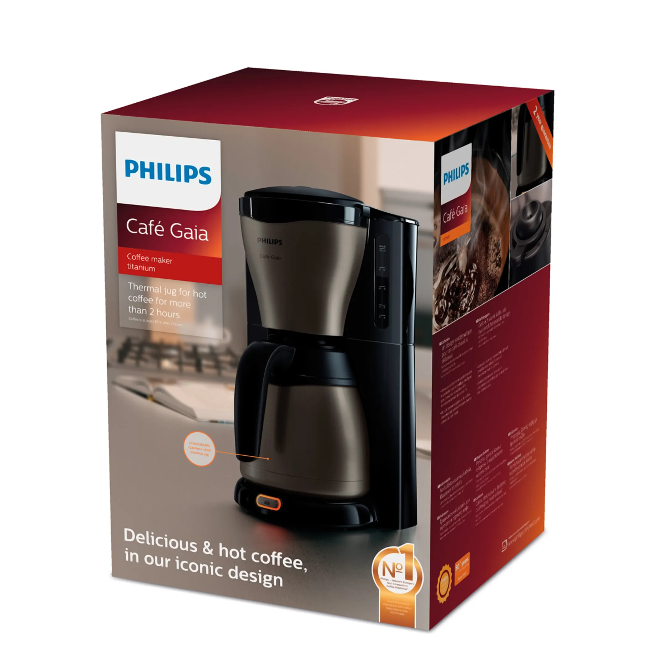 Philips Koffiezetapparaat Café Gaia Collection HD7547/80