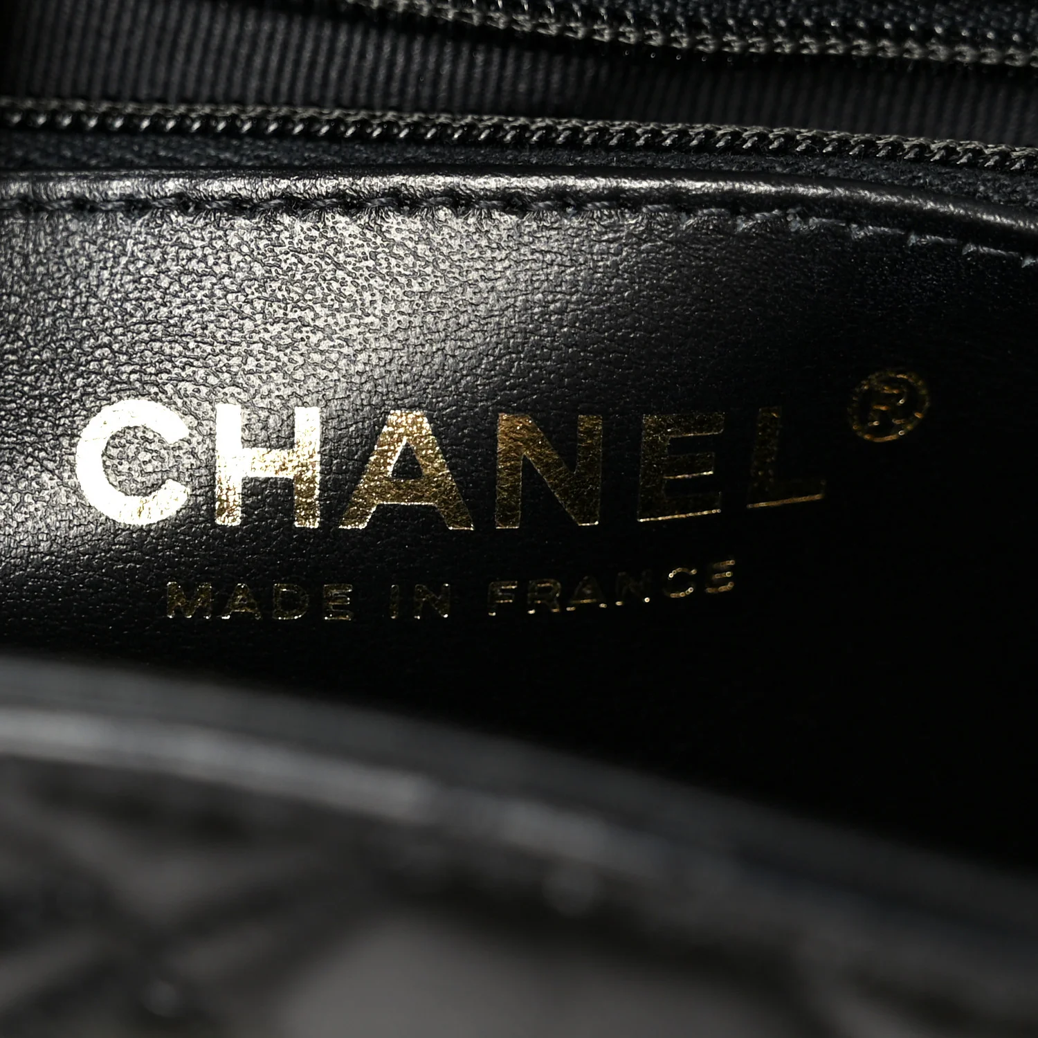 Shiny Aged Calfskin Quilted Nano Kelly Shopper Black
