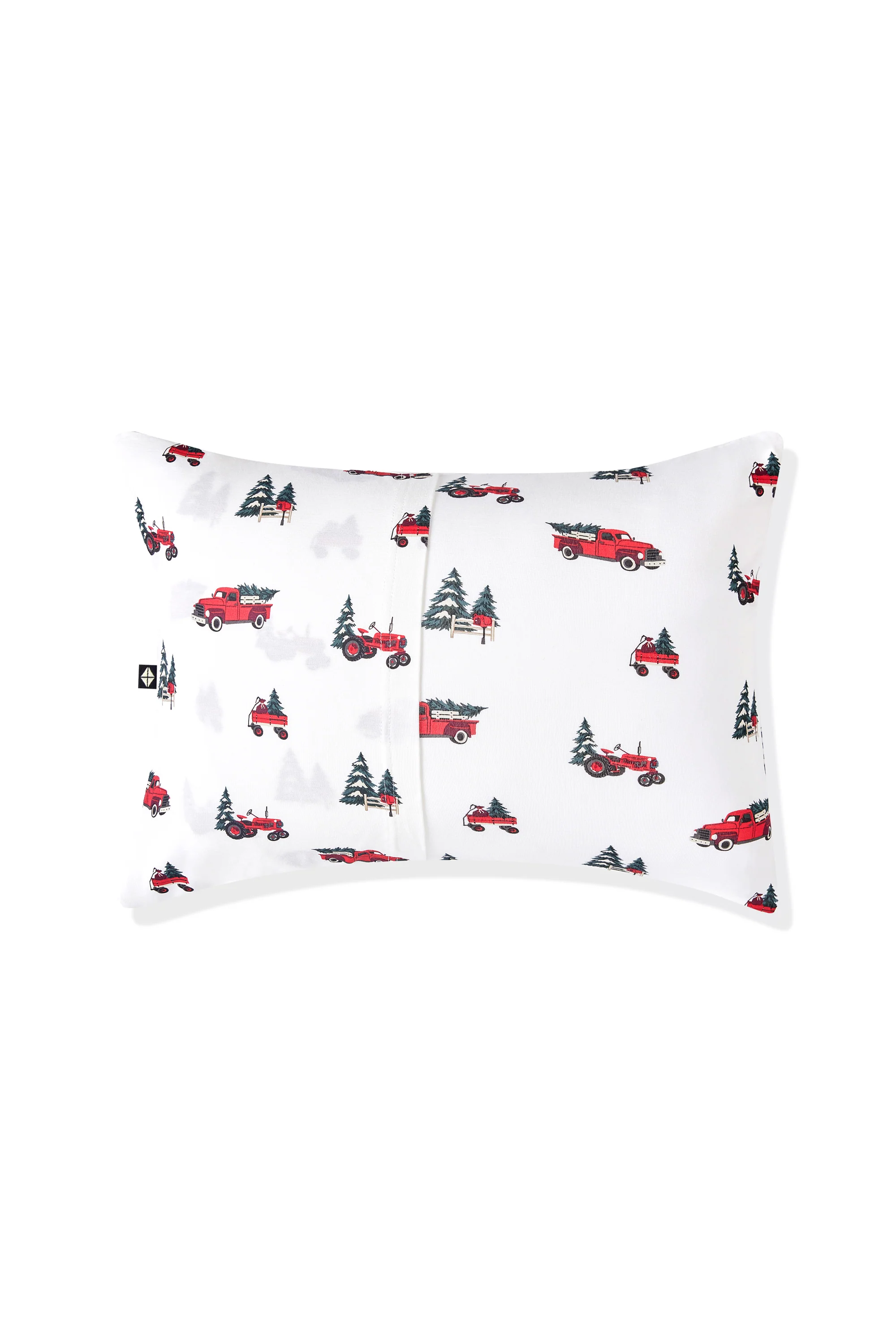 Toddler Pillowcase in Holiday Tree Farm