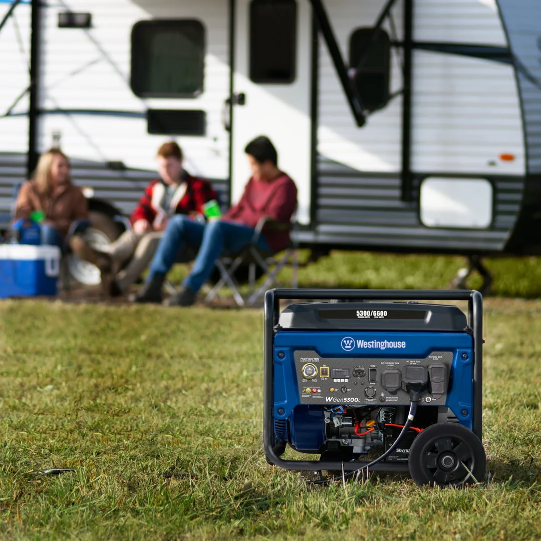 Westinghouse 6600 Peak Watt Home Backup, Gas Powered Portable Generator, Remote Electric Start, CO Sensor Image 3