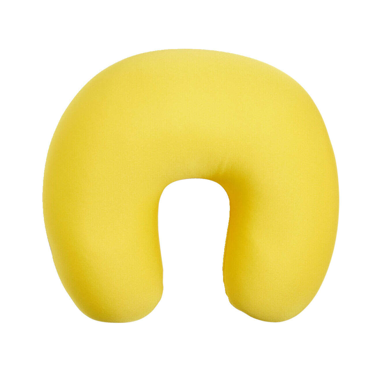 Coussin de voyage microbille jaune
