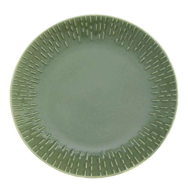 Confetti desserttallerken 21 cm olive