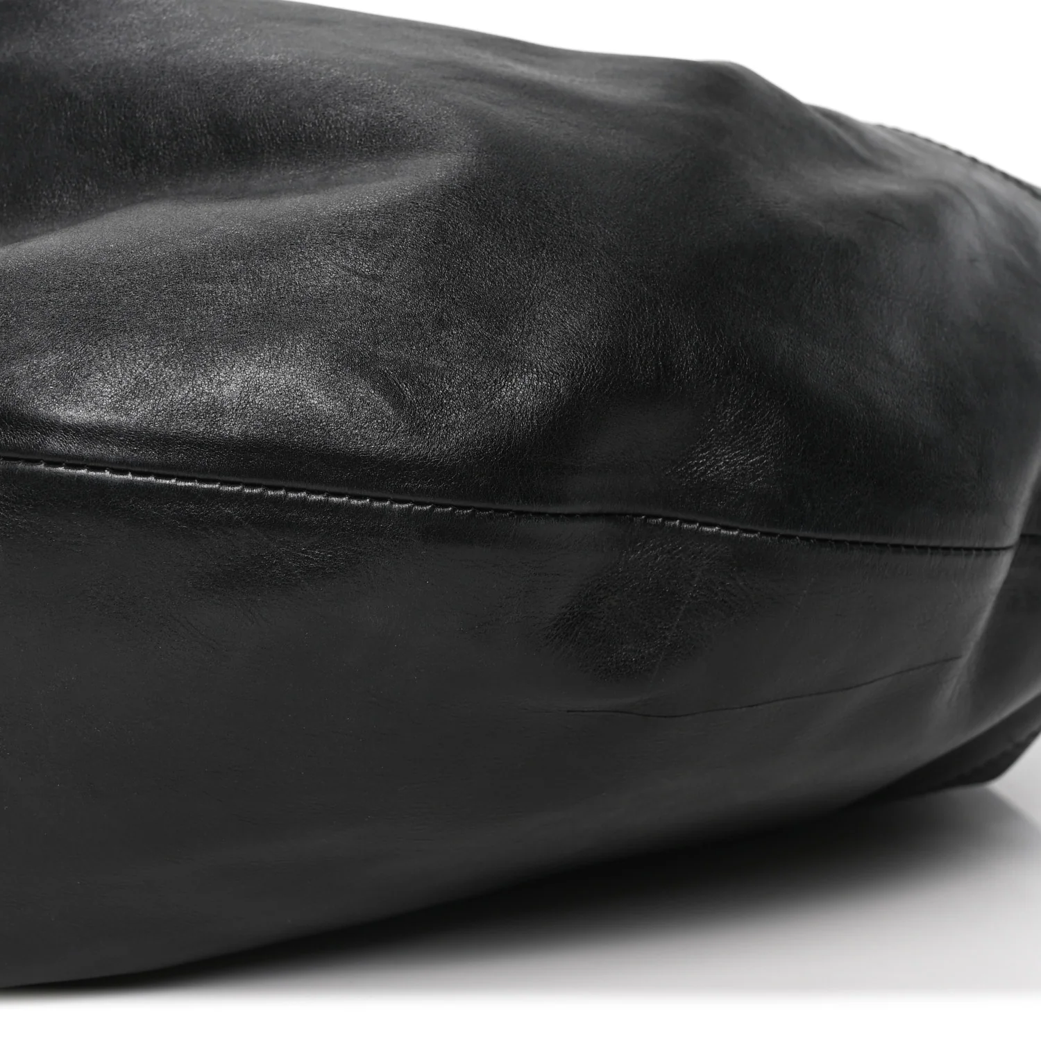 Vintage Calfskin Extra Large Olivia Hobo Black