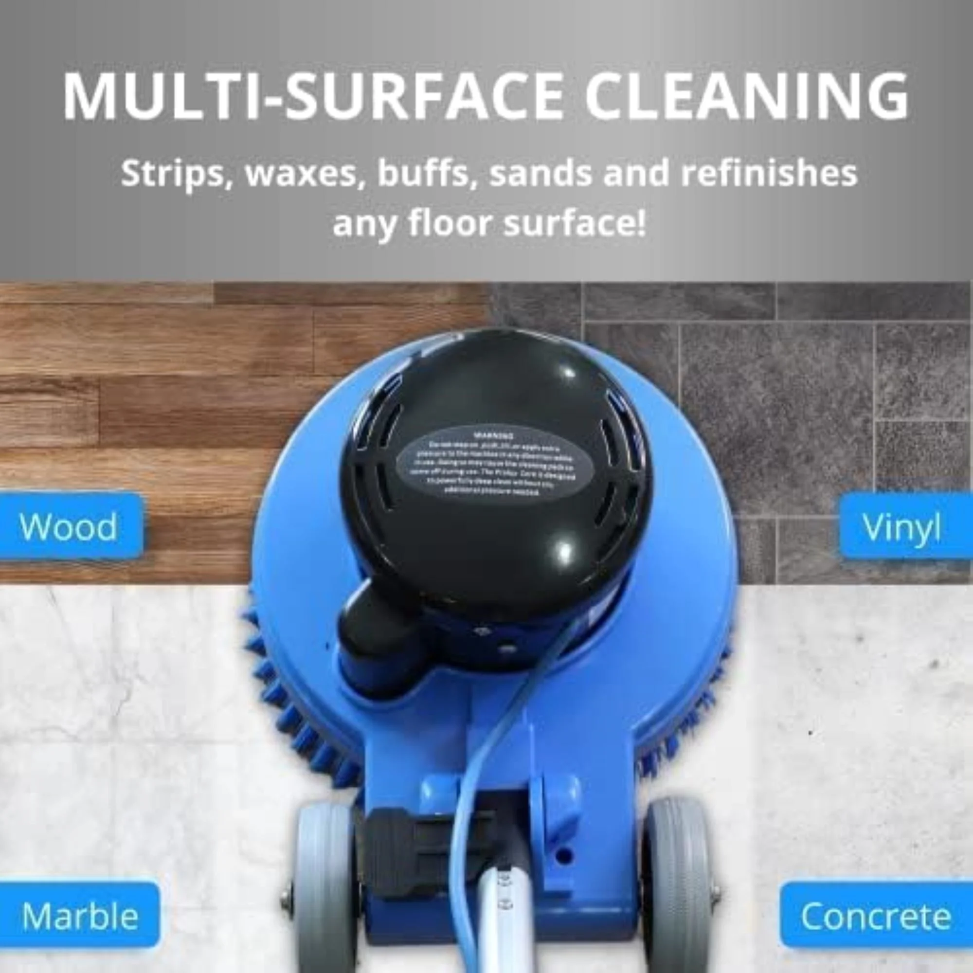 Core Heavy Duty Commercial Floor Polisher Buffer Scrubber Machine and 5 Pads - Image 3