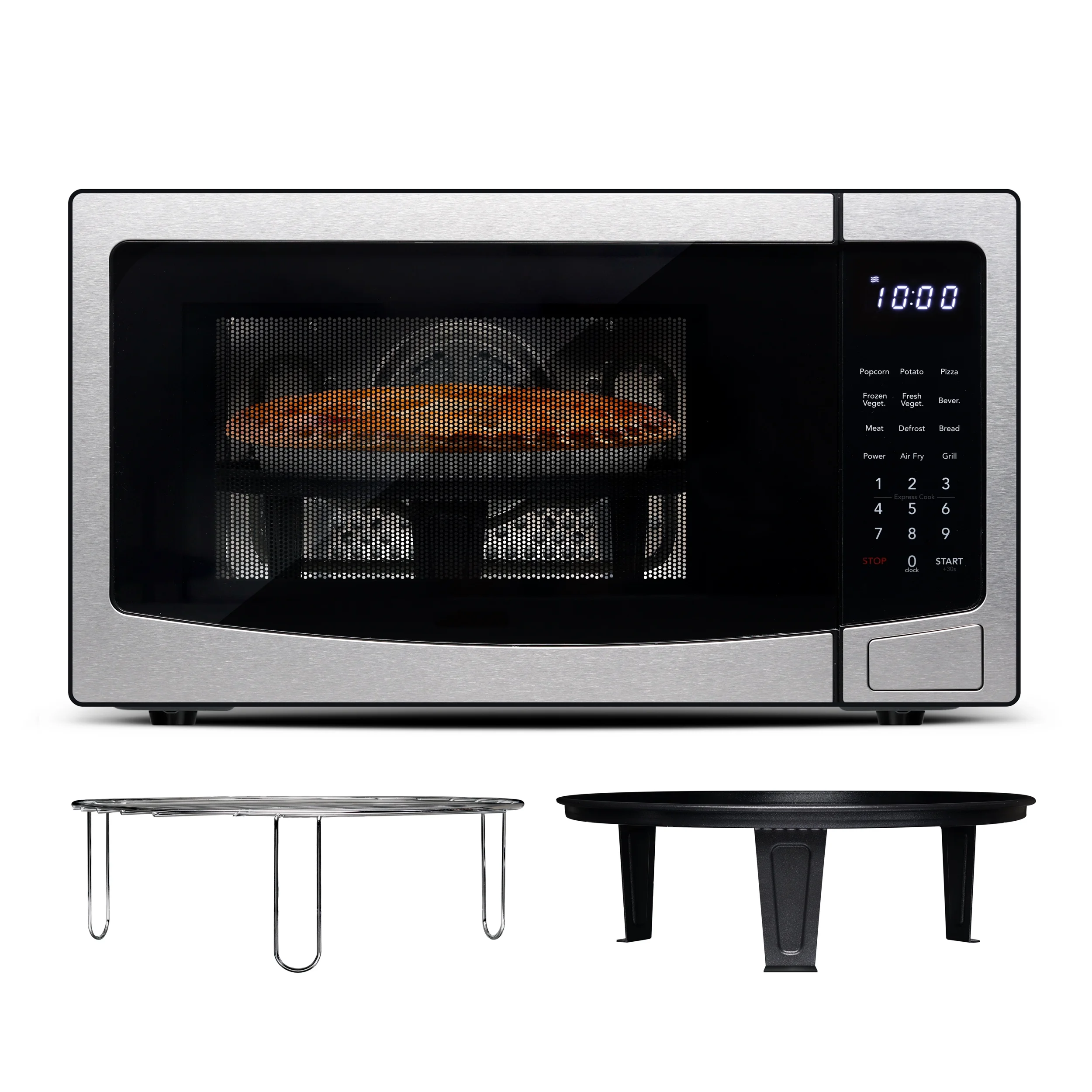 Frigidaire 3 - in 1 Countertop Microwave Oven / Air Fryer / Convection, 1.1 Cu. Ft., Stainless Steel