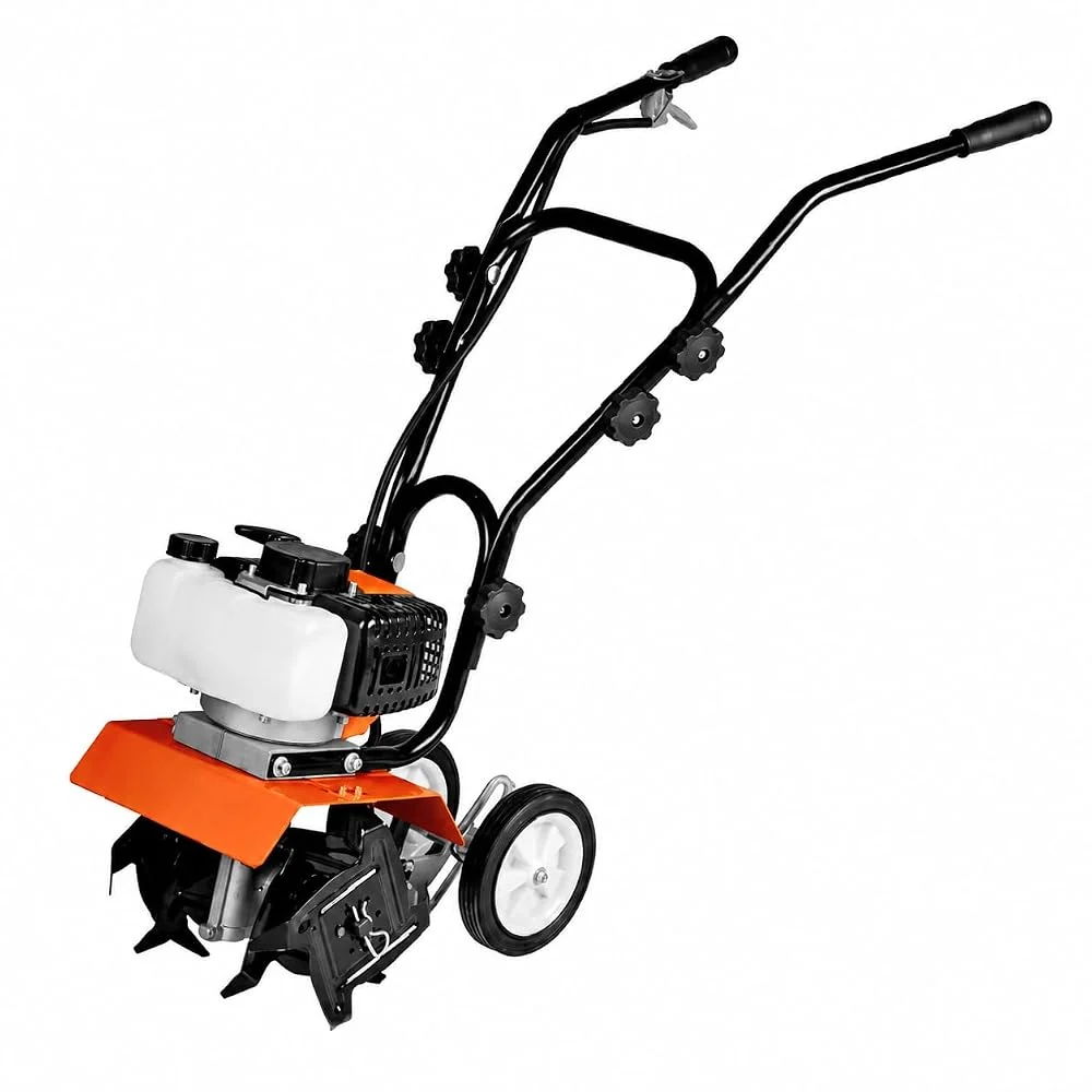 GarveeTech 52CC Gas Tiller, 4-Tine Cultivator for Gardens and Fields