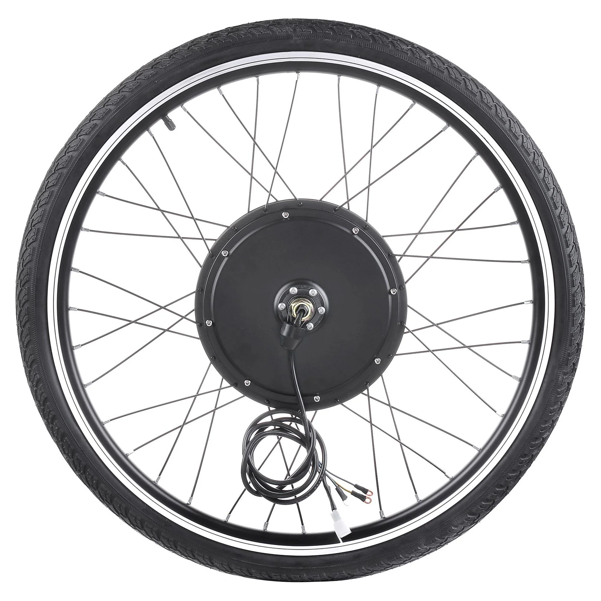 Electric Bike Conversion Kit 48V 1000W 26" Front Wheel E-Bike Conversion Kit Dual Mode Controller(Black, Front Wheel) - Image 2