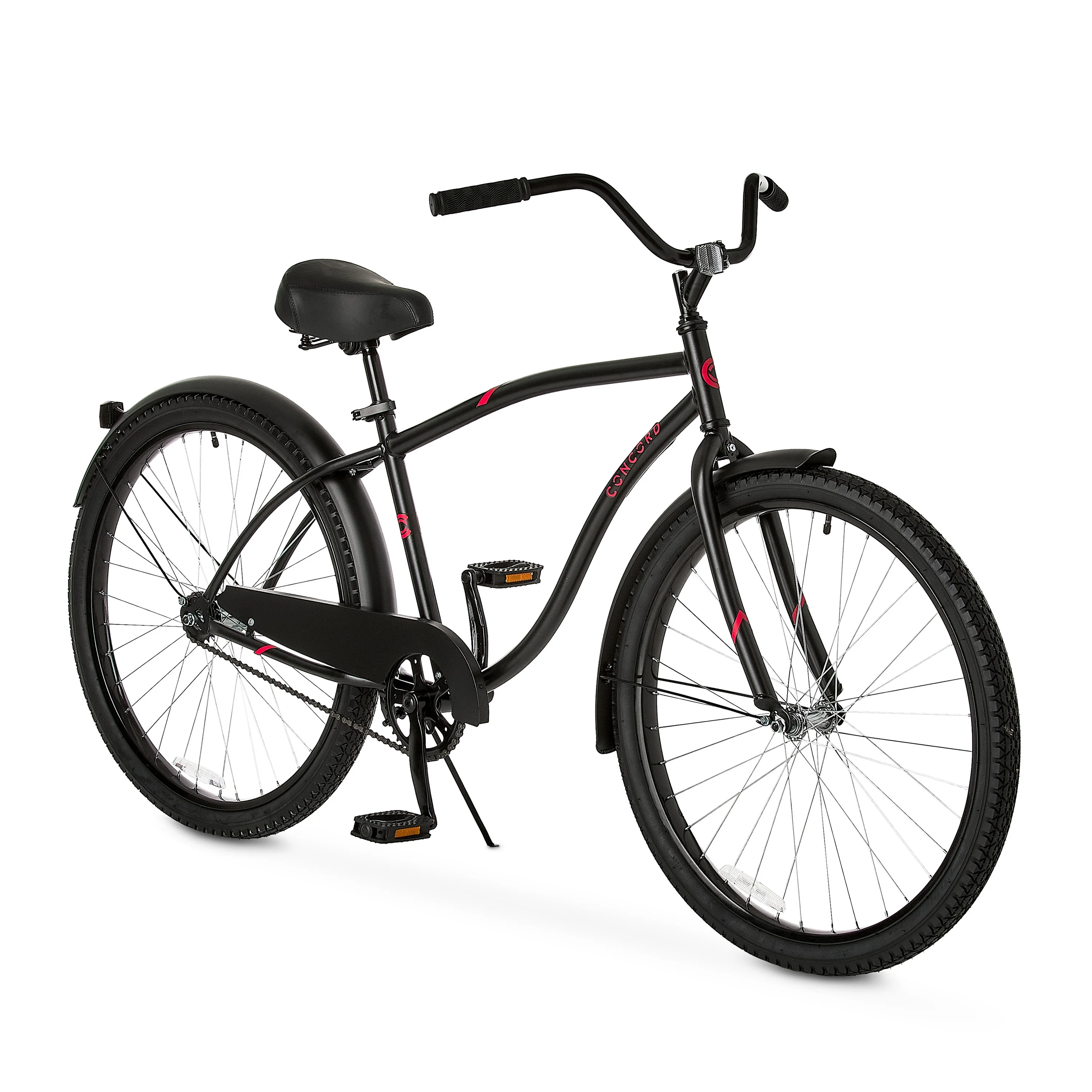 26" Pacifica Cruiser Bike, Fits Riders 5'0"+, Black, Men's - Image 6
