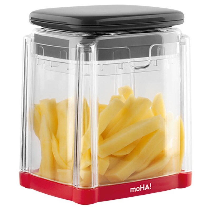 Cutbox pommes frites- og grønnsakskutter grå