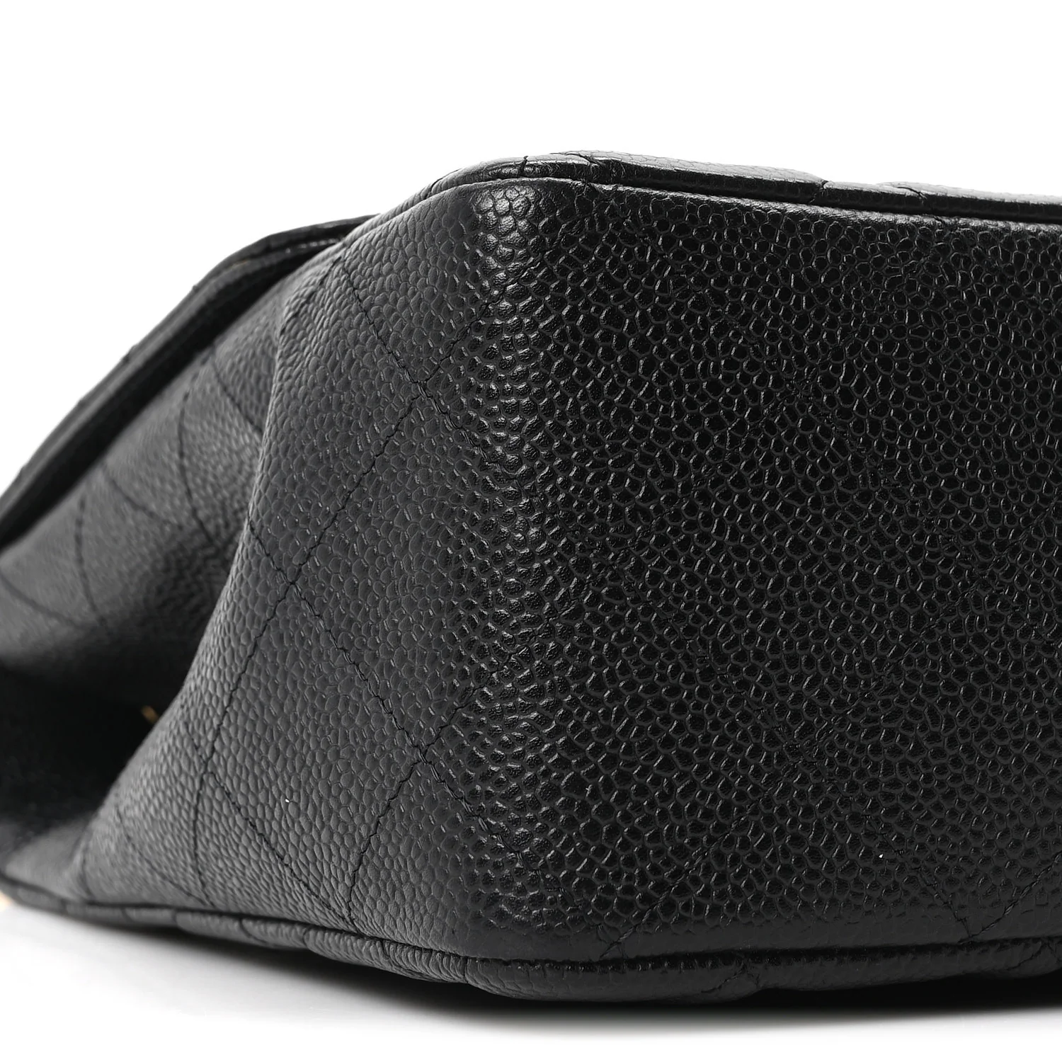 Caviar Quilted Jumbo Single Flap Black
