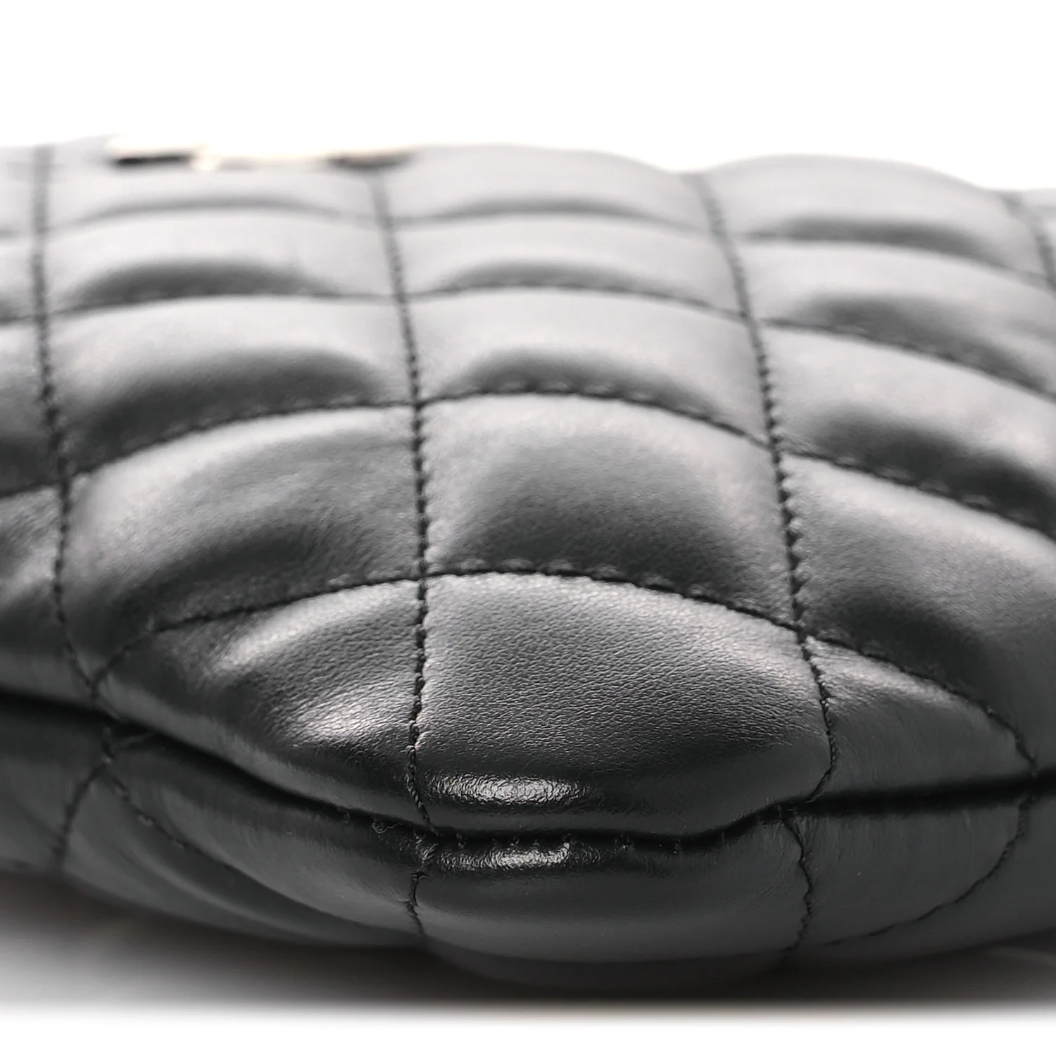 Lambskin Quilted Uniform Crossbody Bag Black