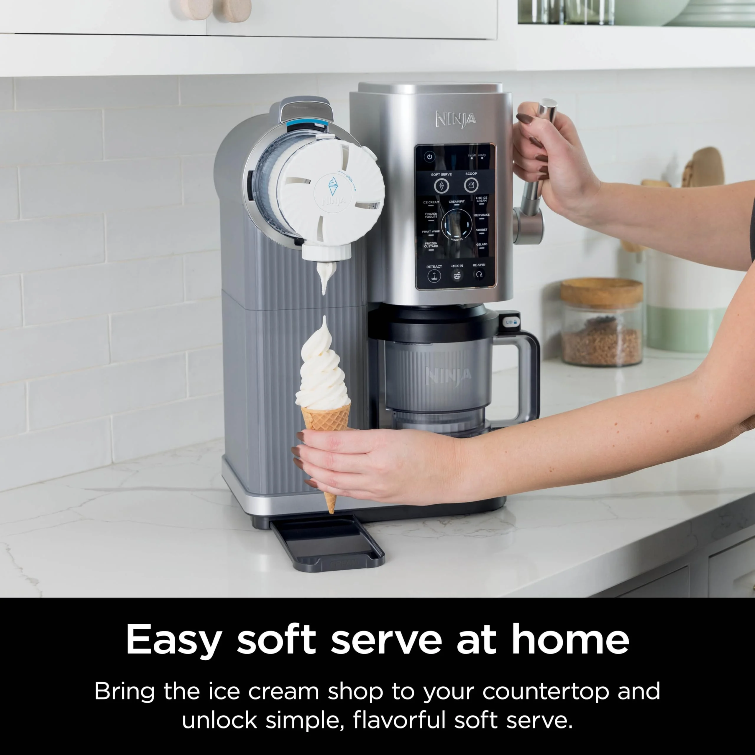 Open Box Swirl-Creami Soft-Serve Maker SILVER ONE SIZE - Image 6
