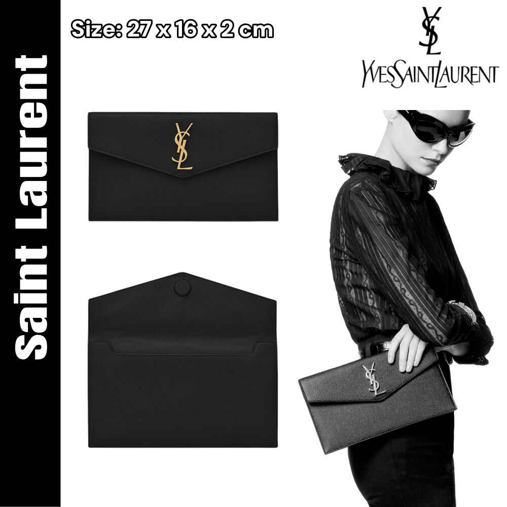 YSL【サンローラン】贅沢な装いに  Uptown レザー クラッチBag 早い者勝ち