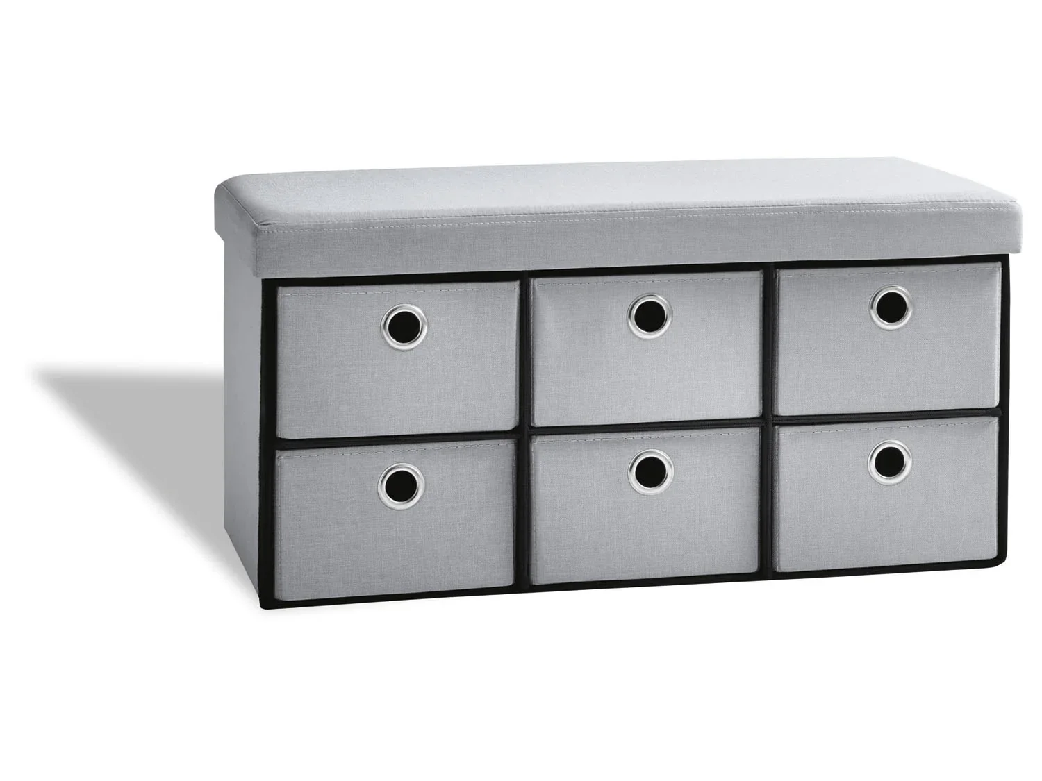 LIVARNO home Banc-coffre de rangement, avec 6 tiroirs