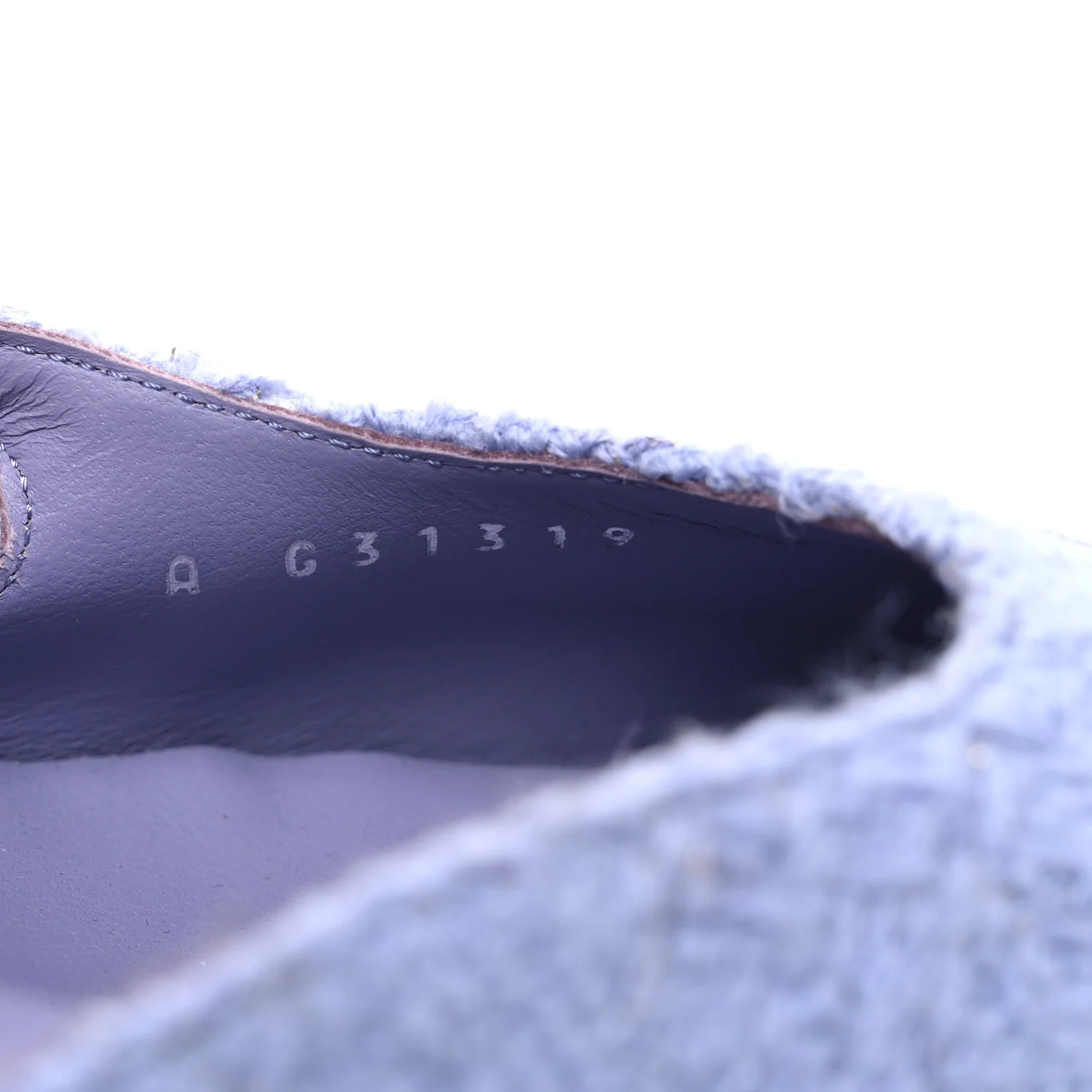Iridescent Wool Tweed Patent Cap Toe CC Slingback Flats 40 Light Purple Silver Black