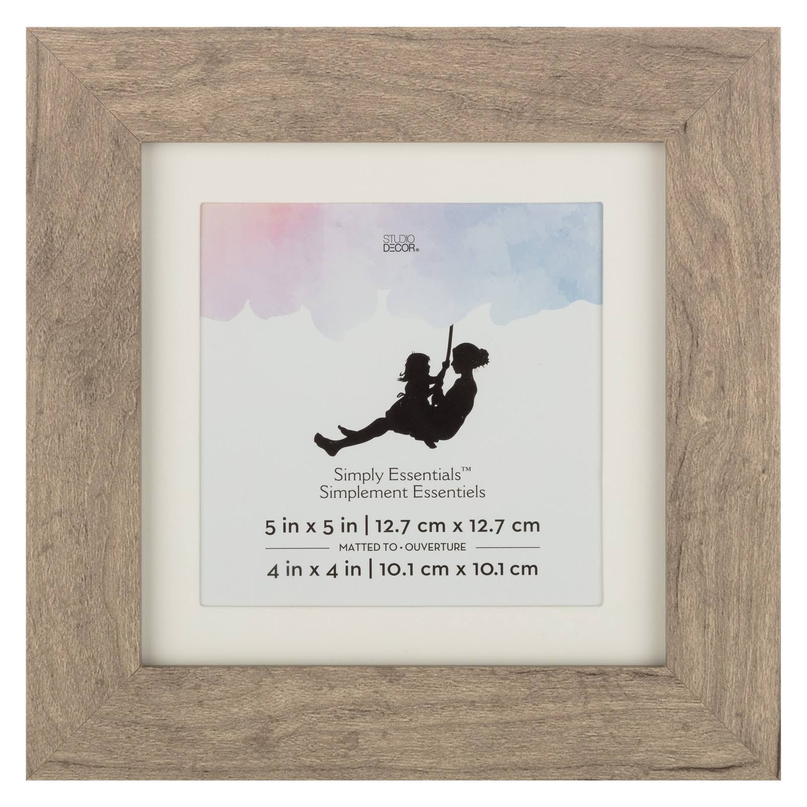 Studio Decor Simply Essentials Griege Frame with Mat - 4 in