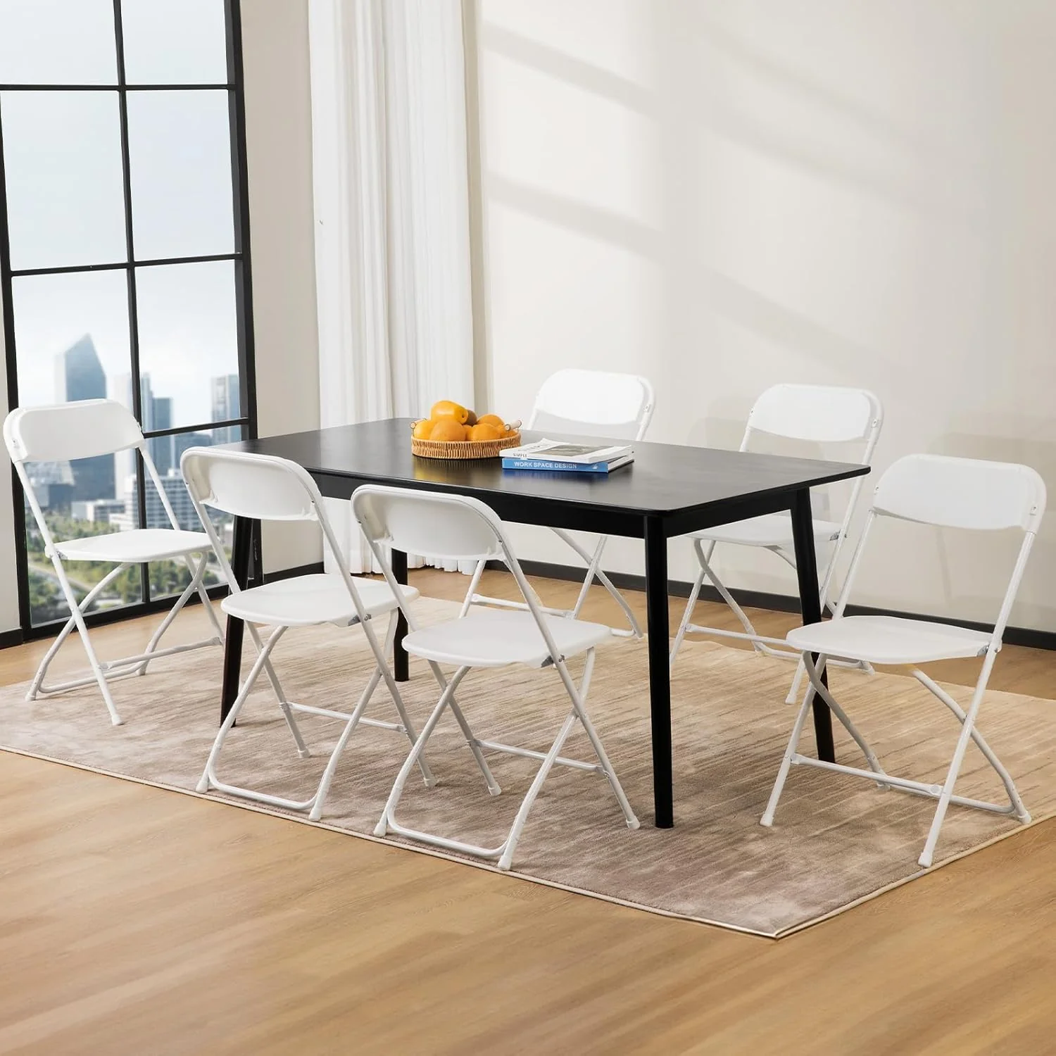 Lot de 12 chaises pliantes Sweetcrispy, chaises pliantes rembourrées en cuir, chaises pliantes robustes en métal