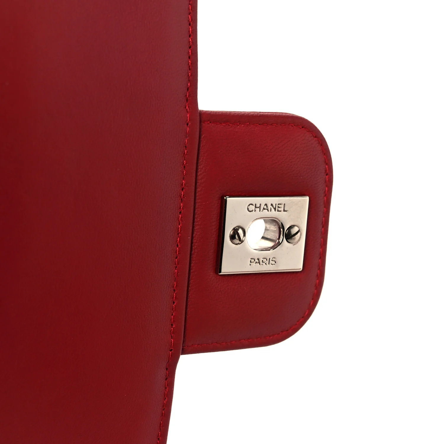 Lambskin Medium Coco Rider Flap Red