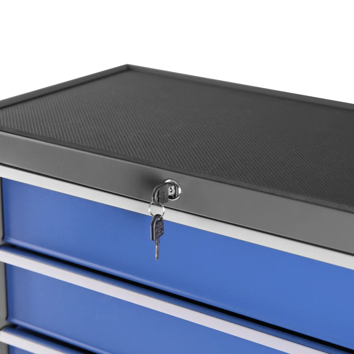 Rolling Tool Box With 5-Drawers, tool Chest with wheels with Keyed Locking System and Drawer, Liners, Tool Caet with Link Buckle and can be Combined to Large Cabinet Set, for Warehouse, Garage