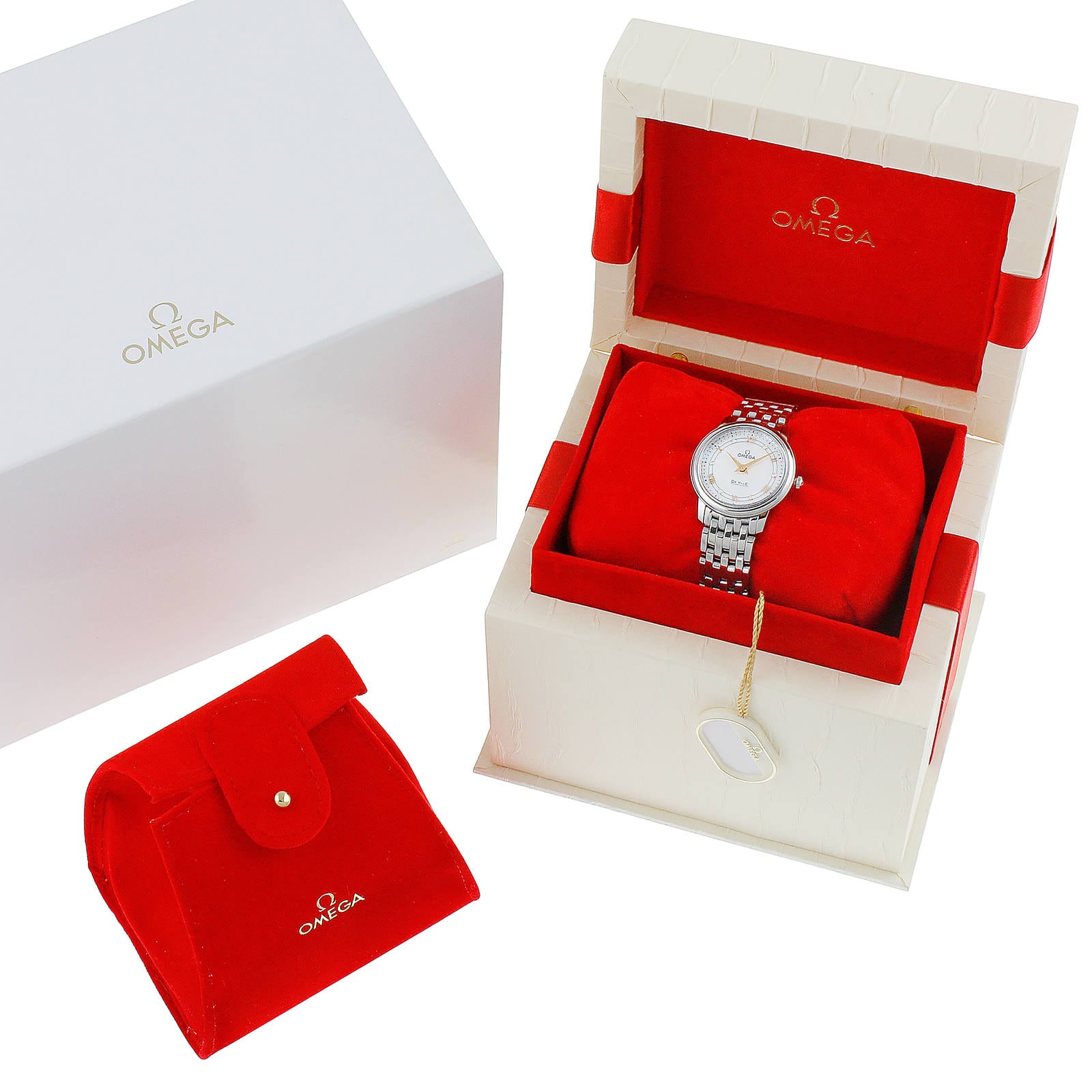 Omega De Ville Ladies 27mm Quartz Stainless Steel Watch-P17331204