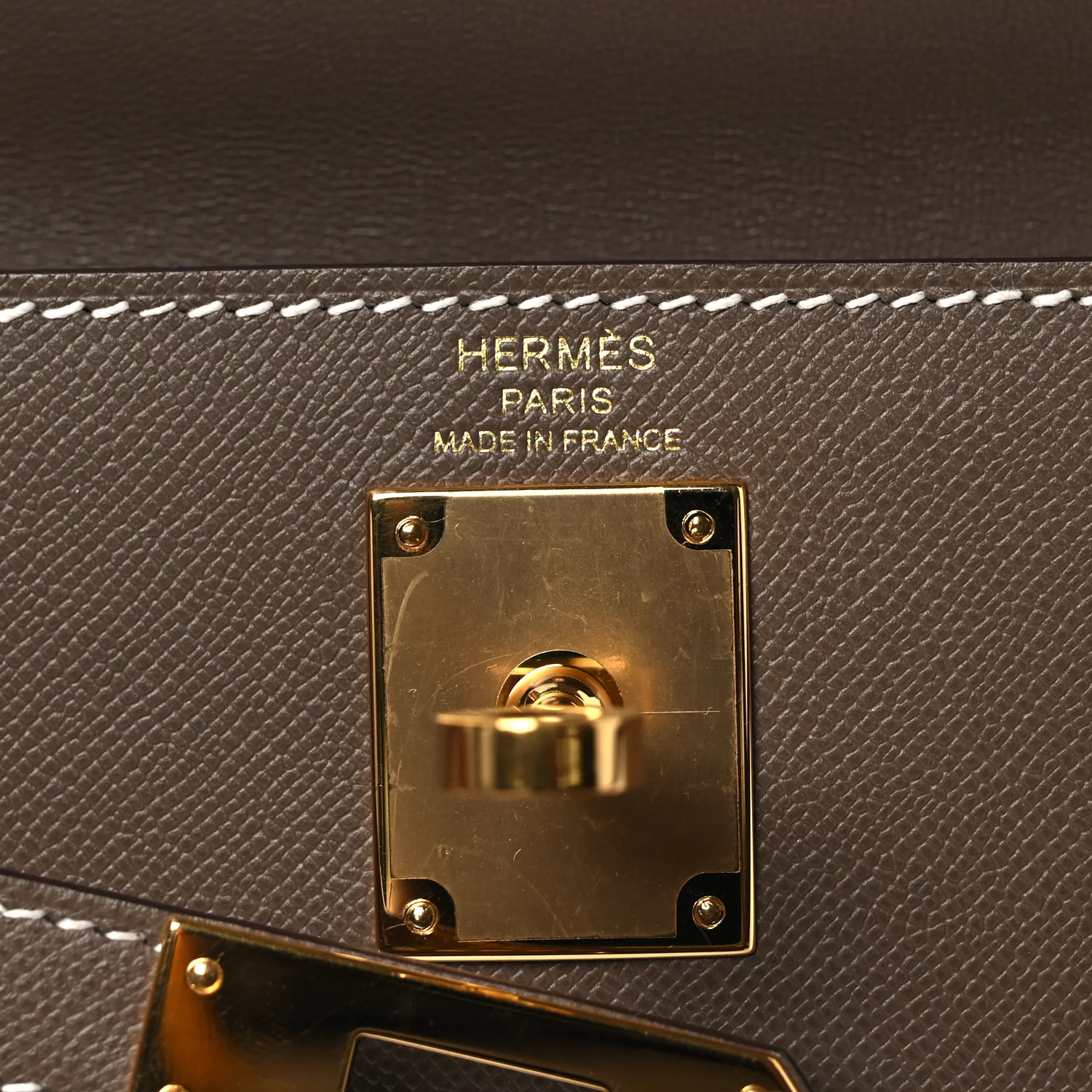Madame Calfskin Kelly Elan Etoupe
