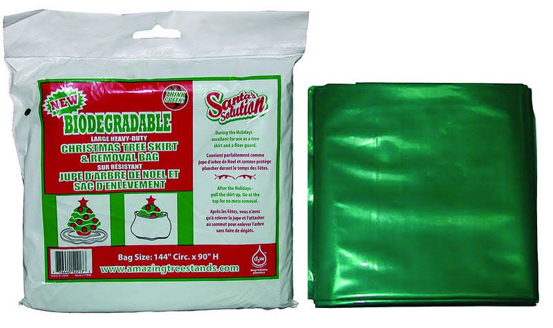 Santas Solutions 90 in. H x 144 in. W Christmas Tree Disposal Bag