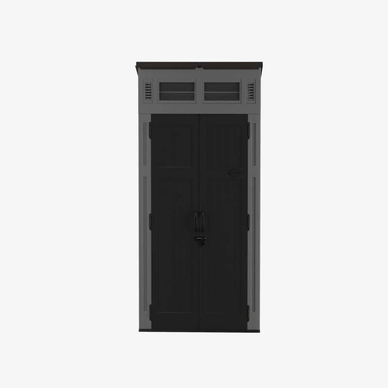 Suncast Modern 6 ft. x 5 ft. Resin Storage Shed, Grey