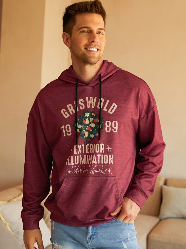 Sweat à capuche avec lettres de Noël