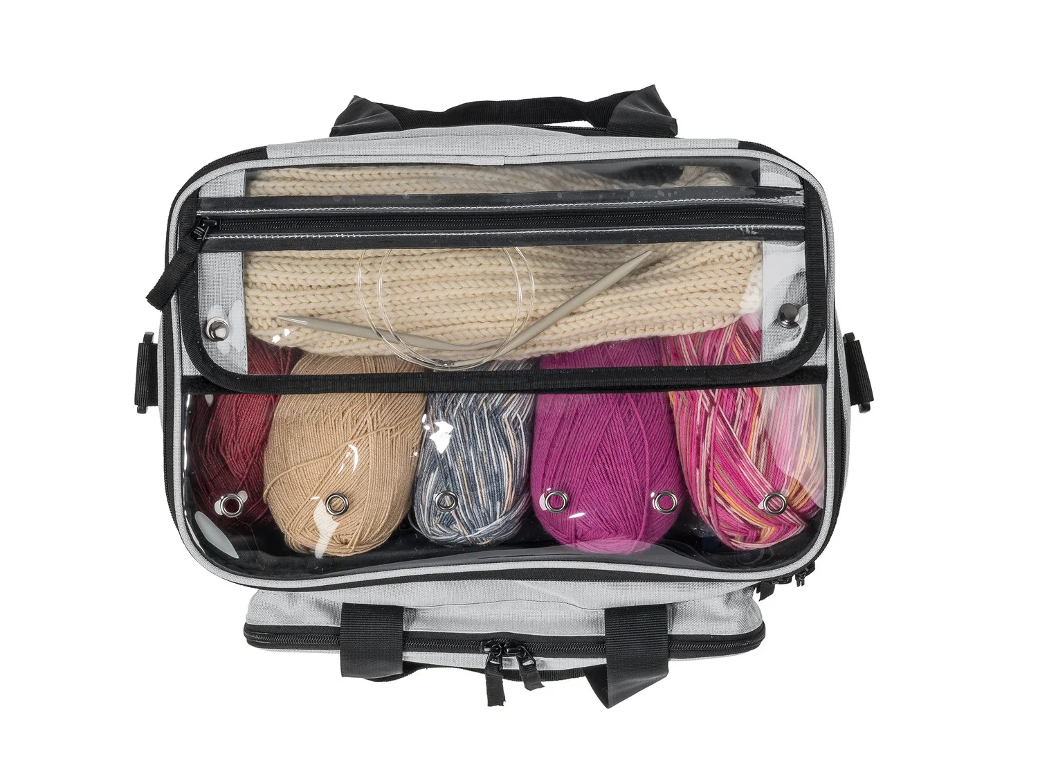 TOPMOVE Sac pour accessoires de tricot ou trolley pour machine  coudre