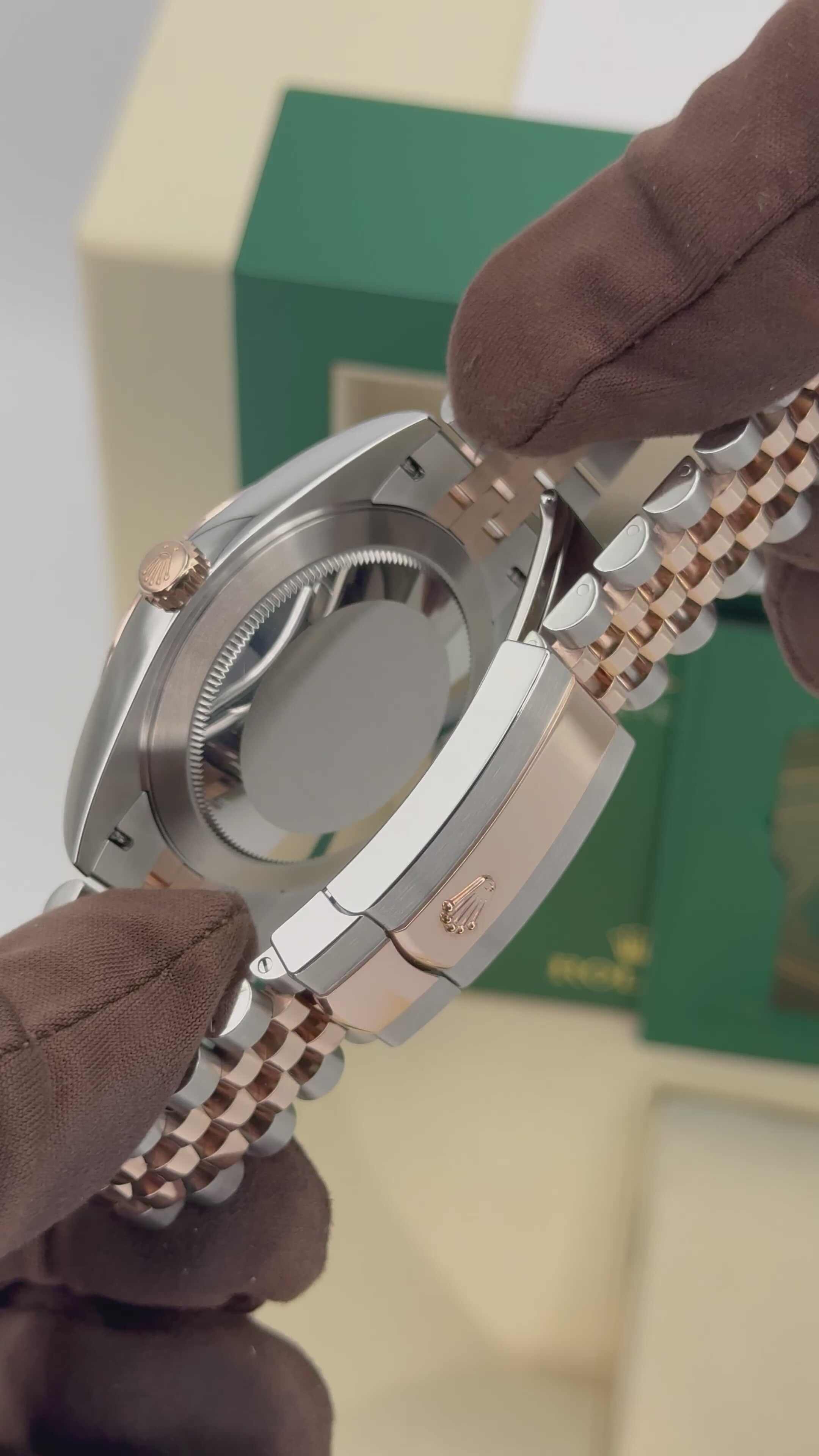 NEW 2024 ロレックス デイトジャスト 41mm 126331 ツートーン ジュビリーサンダスト ダイヤモンドダイヤルRolex