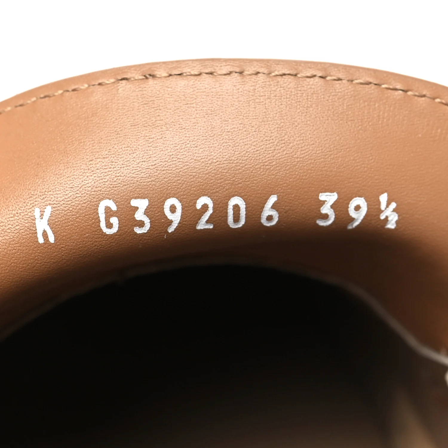 Calfskin CC Platform Loafers 39.5 Beige