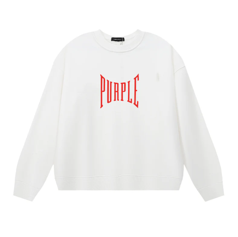 Purple  Men's Long-Sleeve T-shirt Sweatshirt 1156
