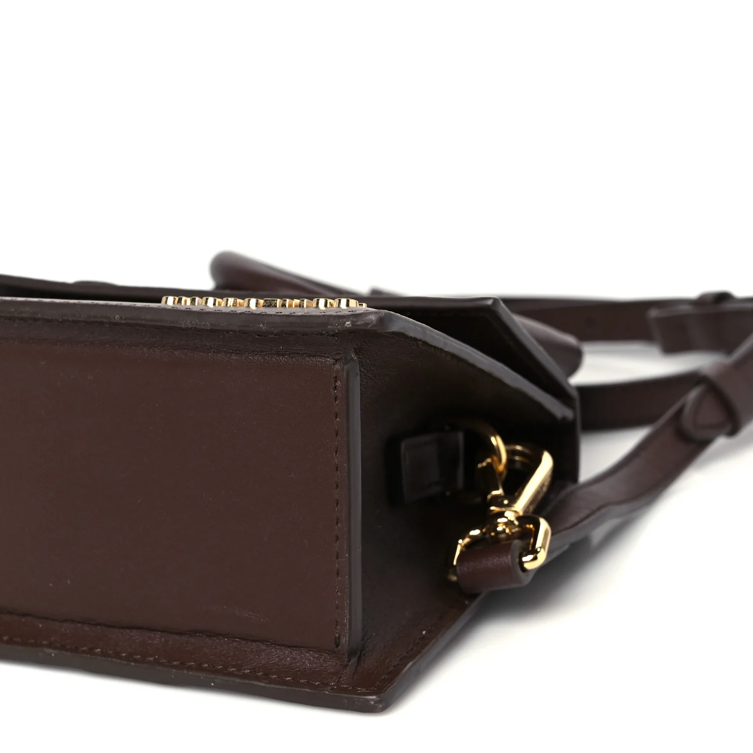 Smooth Calfskin Le Chiquito Noeud Dark Brown
