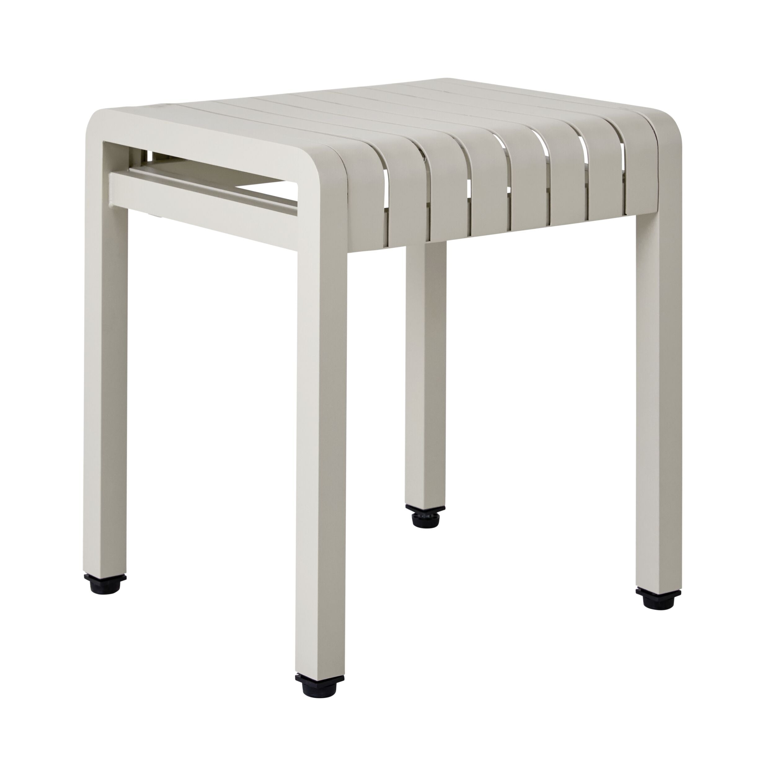 Tomi Alumnium Stool Taupe