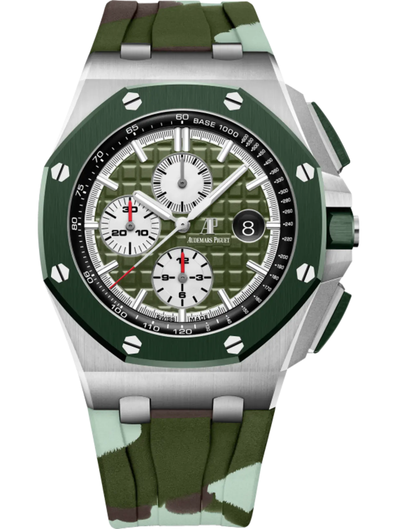 【Super Clone】Audemars Piguet OFFSHORE Khaki Green Camouflage Dial CHRONOGRAPH 44mm 26400SO.OO.A055CA.01