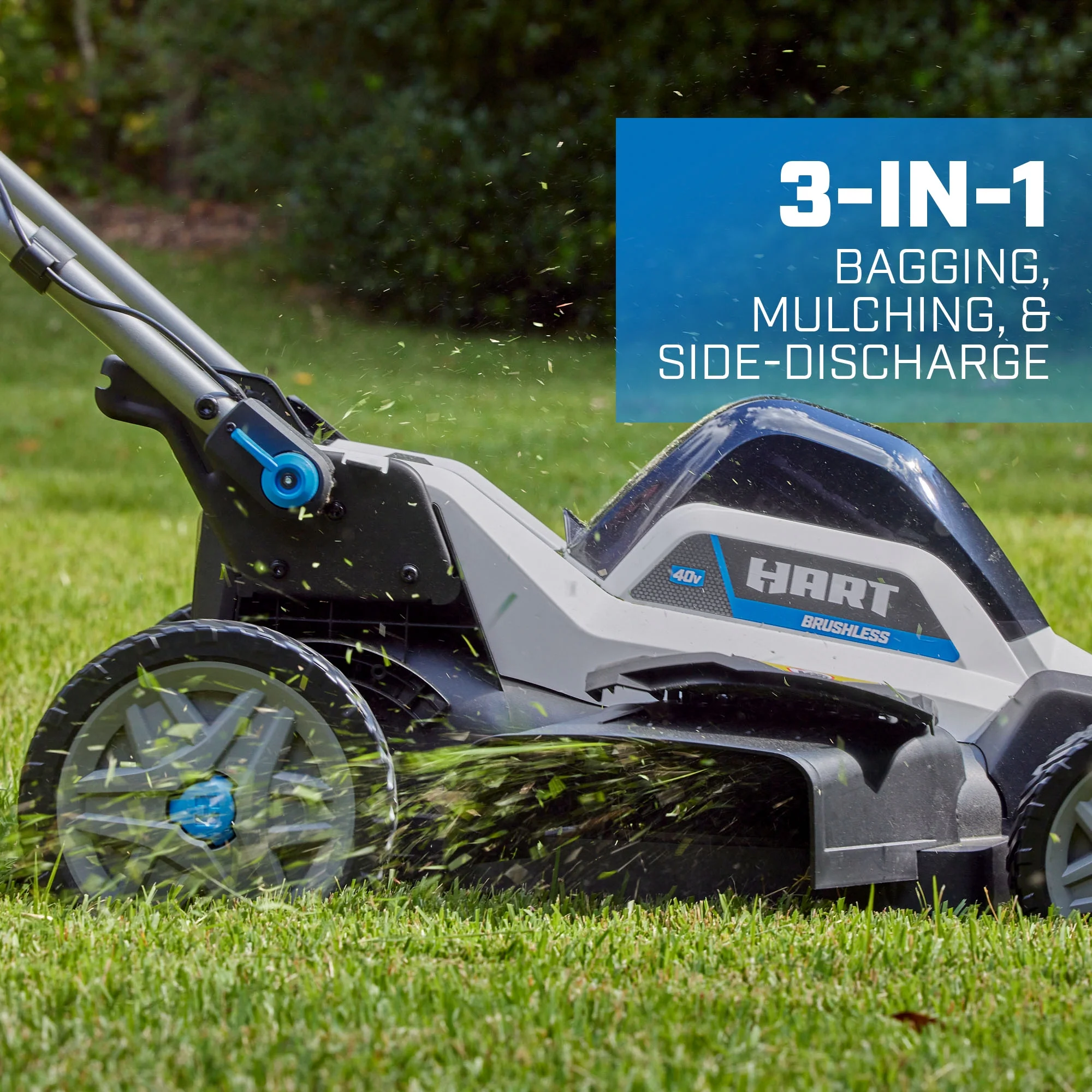 40V 20" Self-Propelled Dual Blade Mower - Image 8