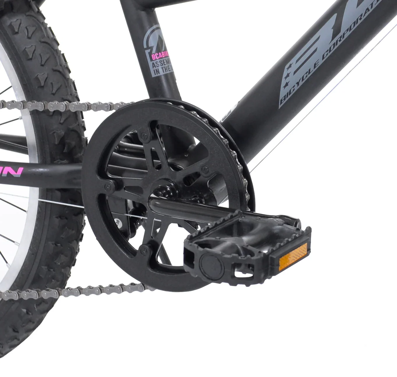 Kent 20-inch Girl's Kobra Mountain Child Bicycle, Black/Pink
