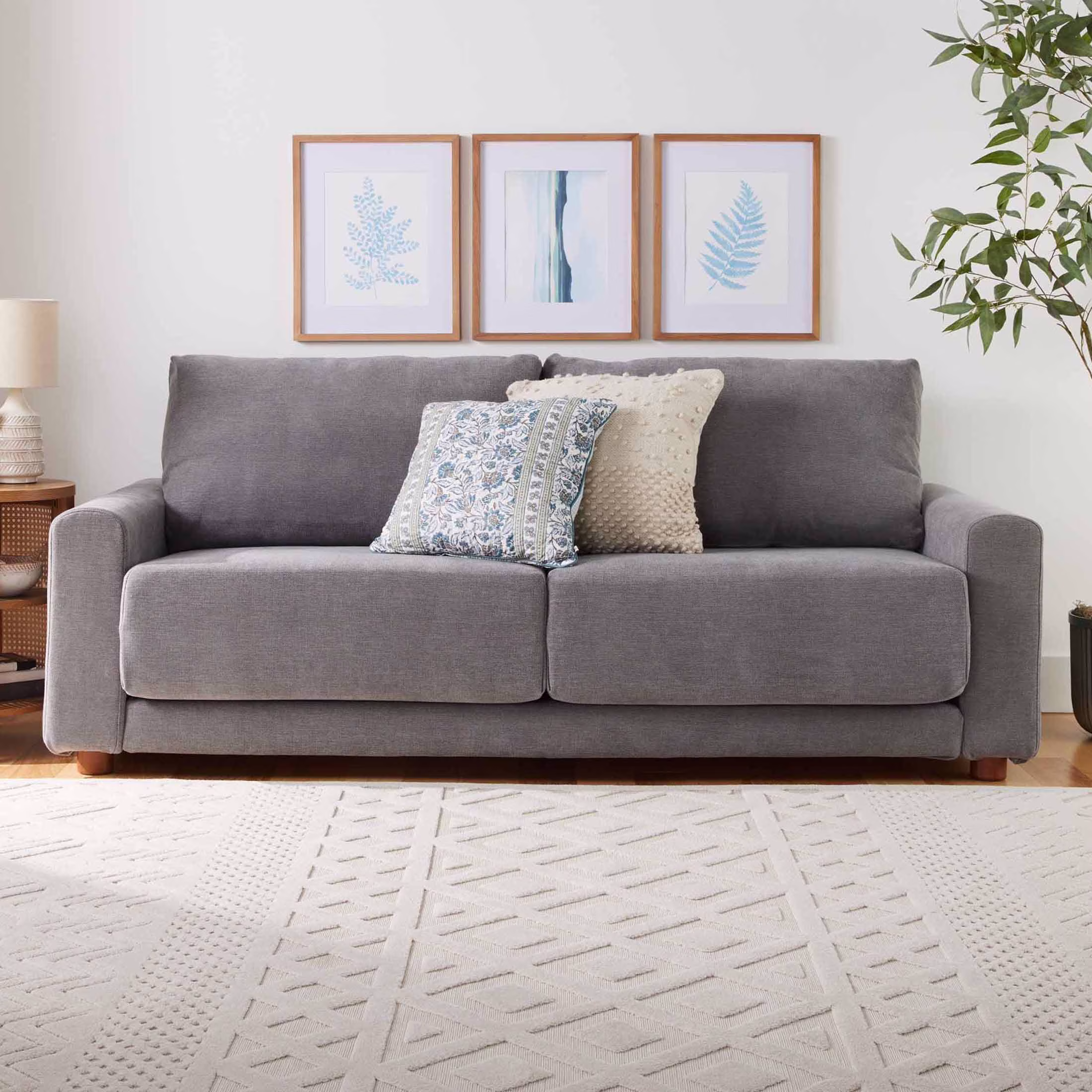 Better Homes & Gardens Owen 85.04 Slope Arm Sofa, Effie Linen