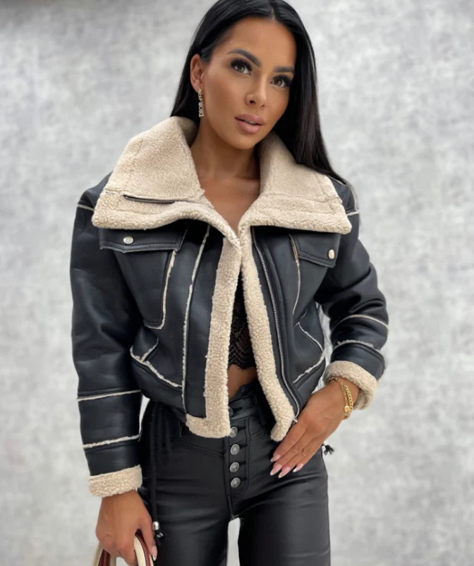 Anya - Blouson motard végétalien