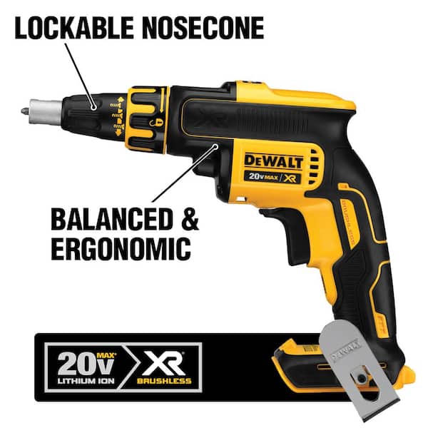 20V MAX XR Cordless Brushless Drywall Screw Gun (Tool Only) Image 2