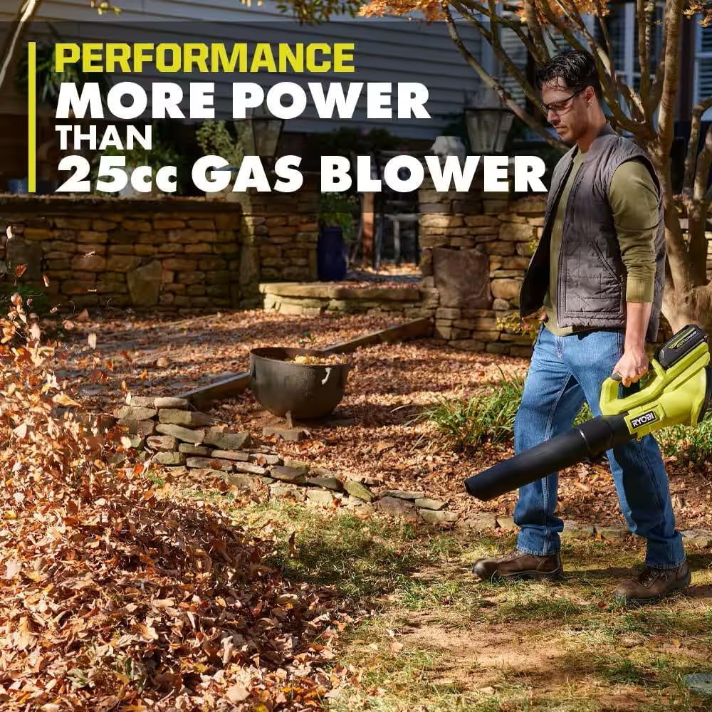 40-Volt Lithium-Ion Cordless Variable-Speed 120 MPH 550 CFM Leaf Blower (Tool-Only); Battery and Charger Not Included, Green, RY40LB01B - Image 8