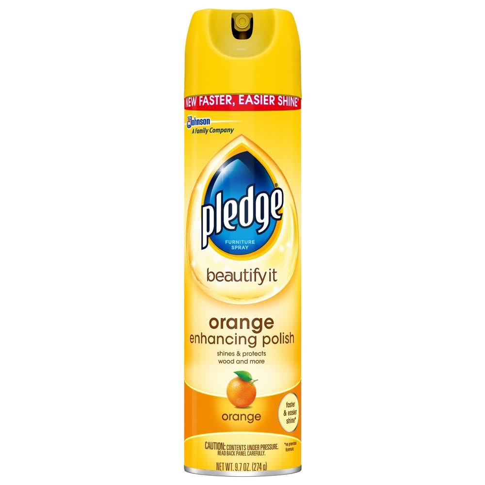 Pledge Orange Enhancing Polish - 9.7 oz can