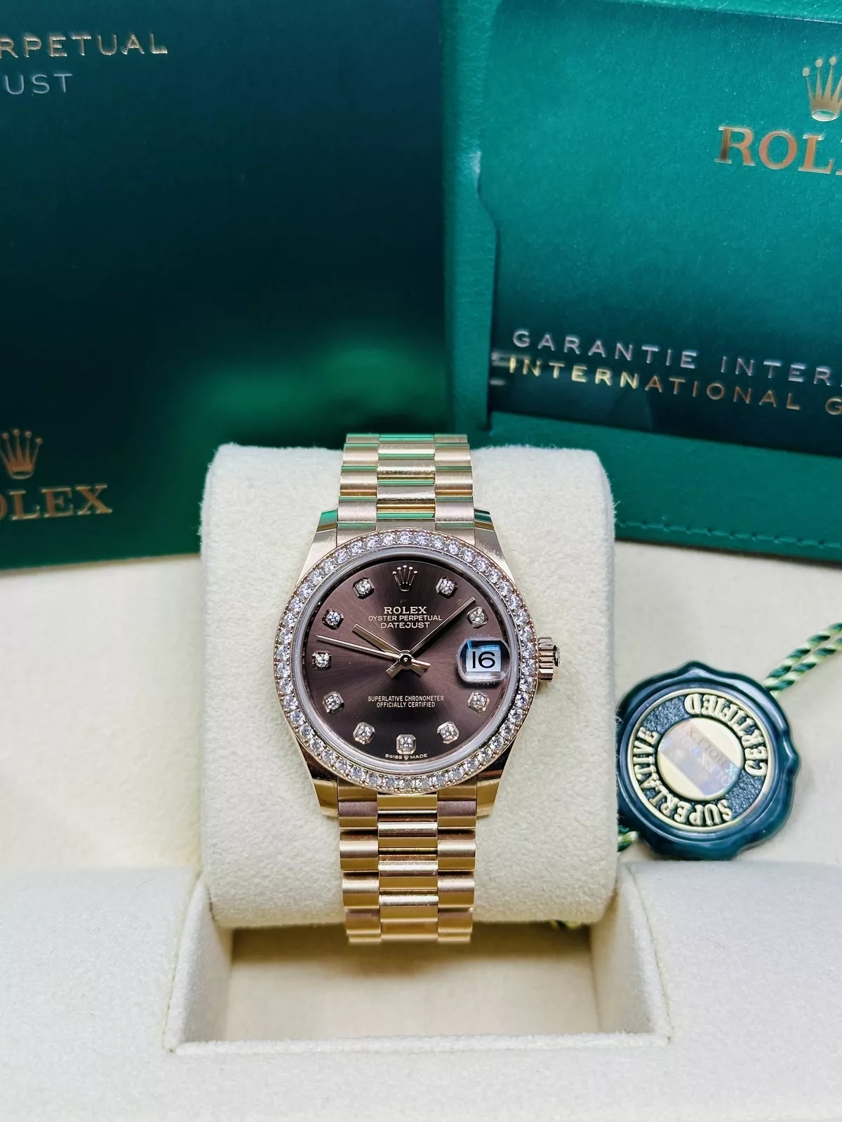 【Super Clone】RLX Datejust m278285RBR-0006 Chocolate Dial 31mm
