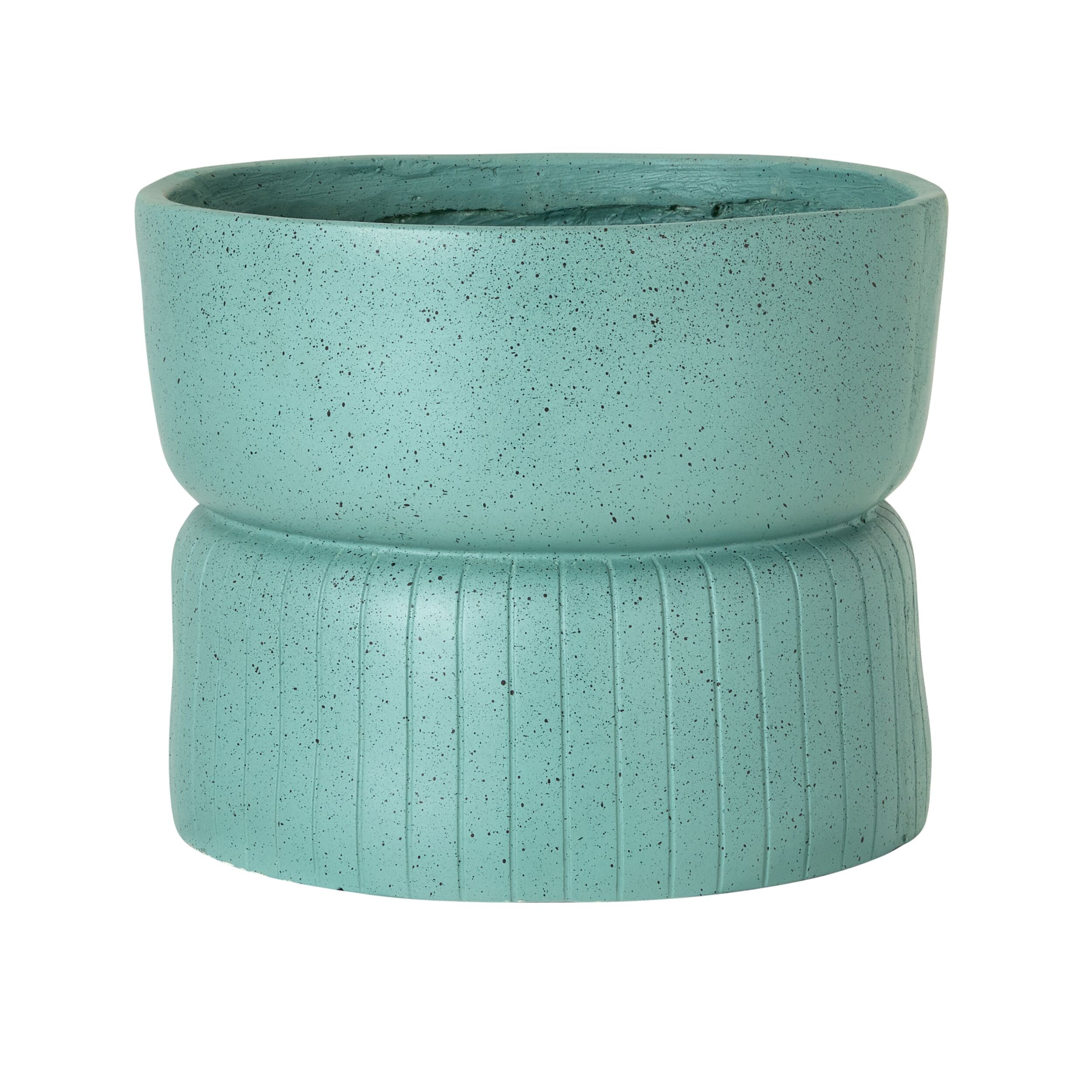 Arc Ribbed Planter Sage 29cm